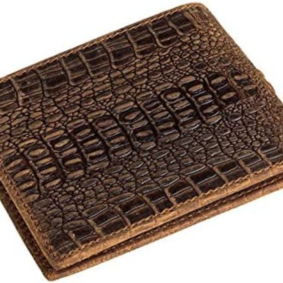 Dragon Skin Brown Wallet - RFID Blocking, Credit Card ID,‎ Bifold, GOT Gift - Picture 6 of 11